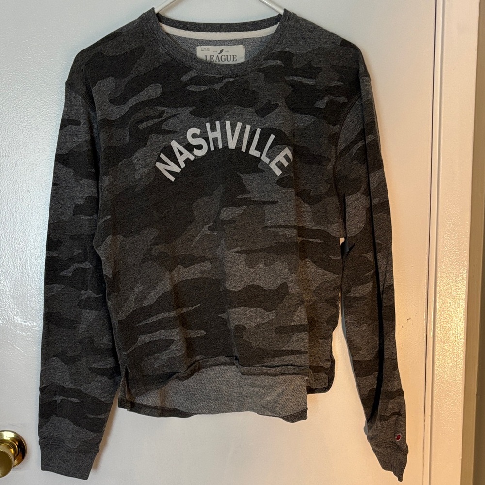 Nashville Camouflage Crewneck Sweater - Gray